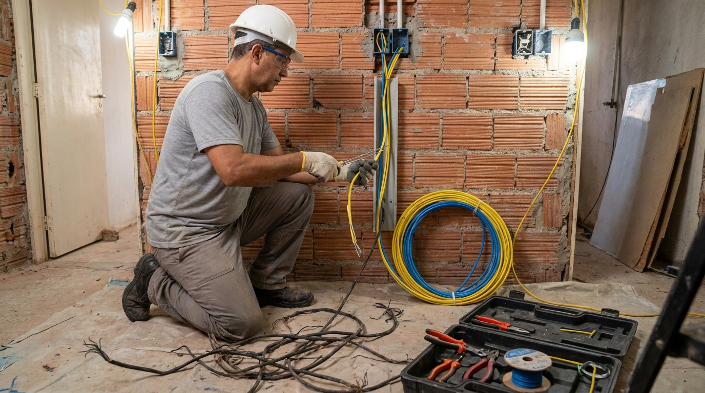 Adequação de Fiação no Guanandi, Campo Grande‑MS