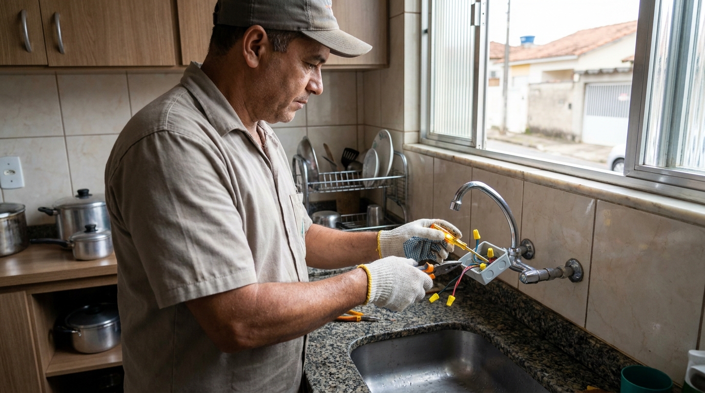 Adequação de Ponto Elétrico no Guanandi, Campo Grande‑MS