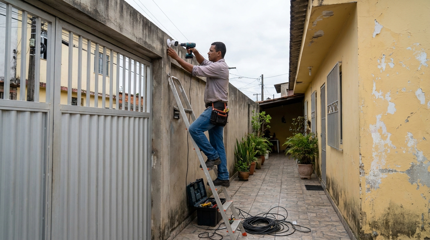 Passagem de Cabeamento no Guanandi, Campo Grande‑MS