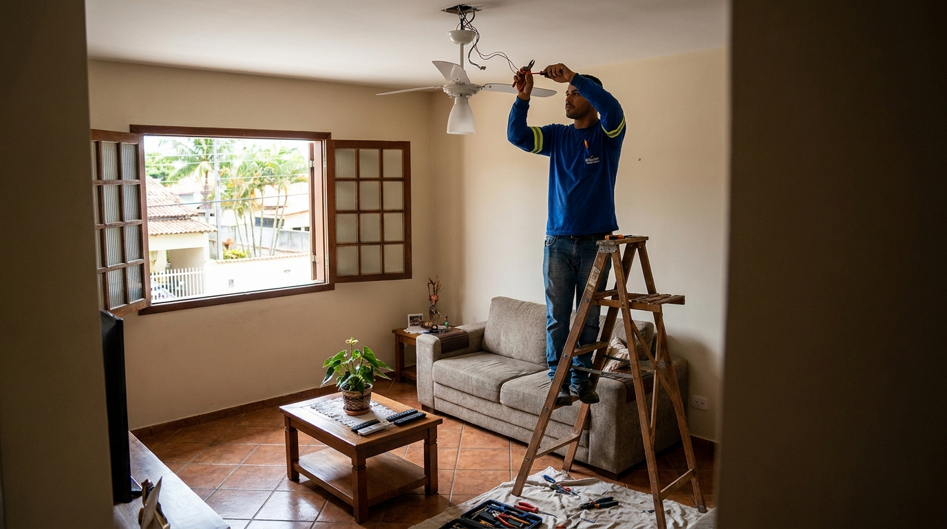 Reforço de Suporte no Teto no Guanandi, Campo Grande‑MS