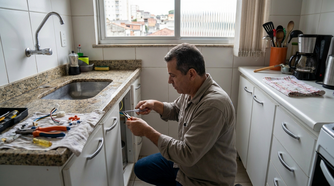 Troca de Torneira Elétrica no Guanandi, Campo Grande‑MS
